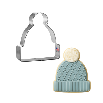 Beanie Hat / Stocking Cap Cookie Cutter 3.5 in B1185