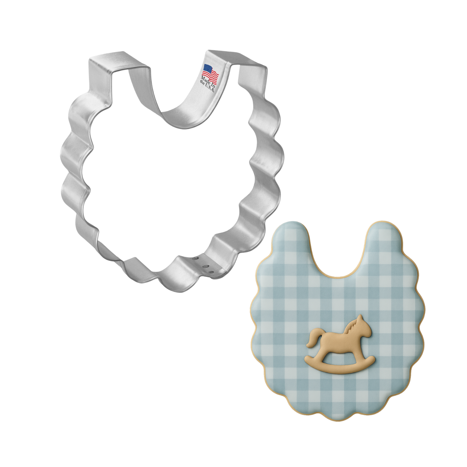 Baby Bib Cookie Cutter 3.25" B1261
