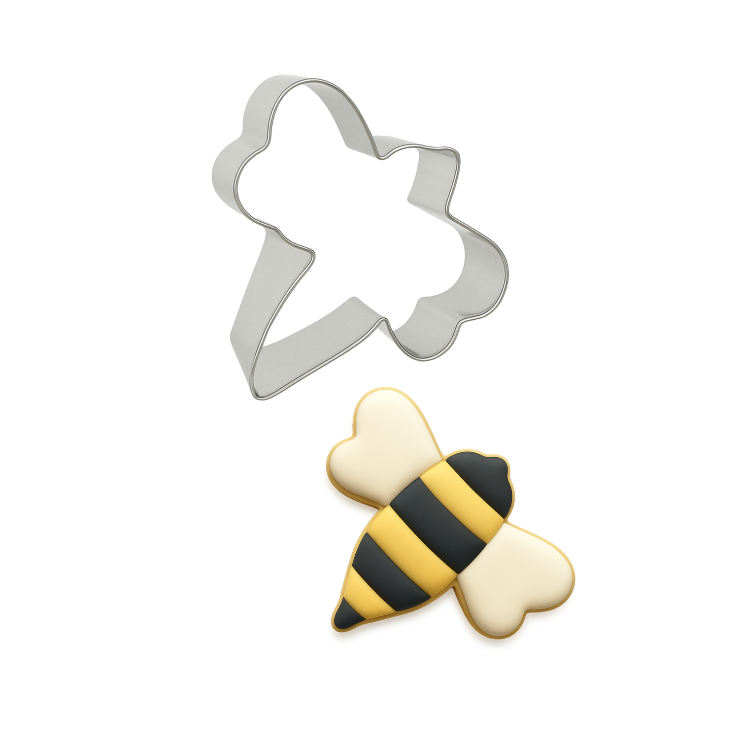 bee-themed cookie cutter