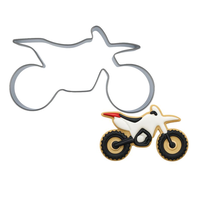 Dirtbike Cookie Cutter 4 in B1780 Dirt Bike Cookie Cutter