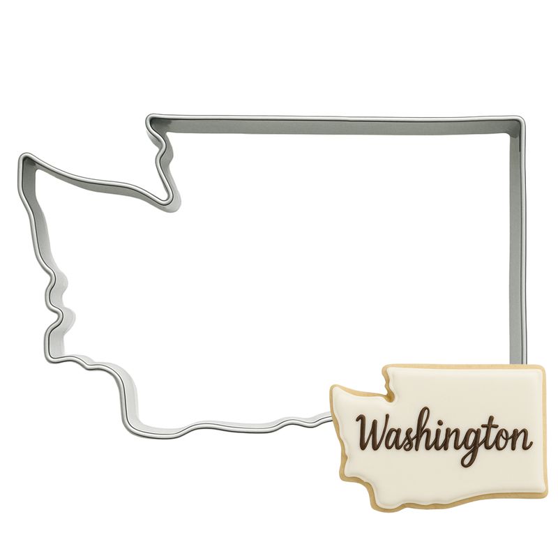 State Of Washington Cookie Cutter 4 in B1797 State Of Washington Cookie Cutter 4 in B1797