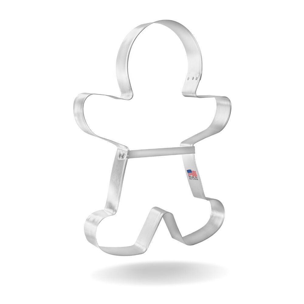 Gingerbread Man Cookie Cutter 5.5 in w/ Brace