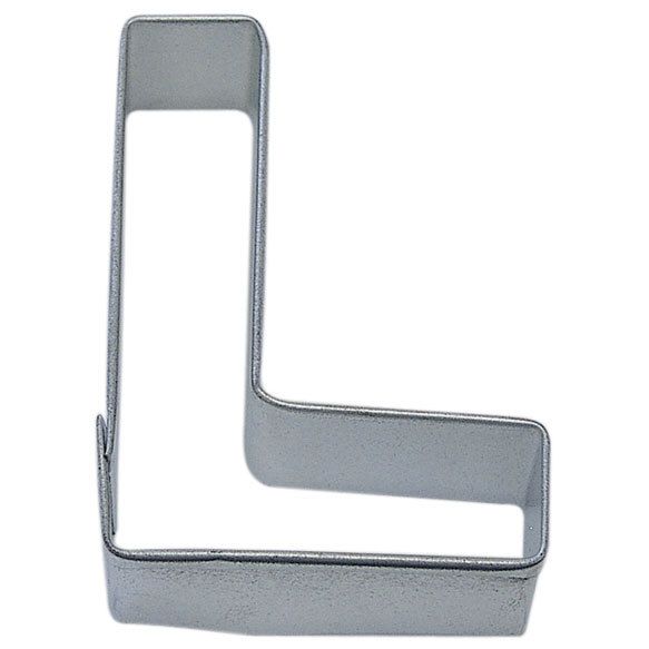 Letter L cookie cutter, alphabet cookie cutter, monogram baking tool, custom baking accessory