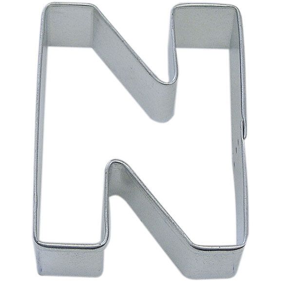 Letter N cookie cutter, alphabet cookie cutter, monogram baking tool, custom baking accessory