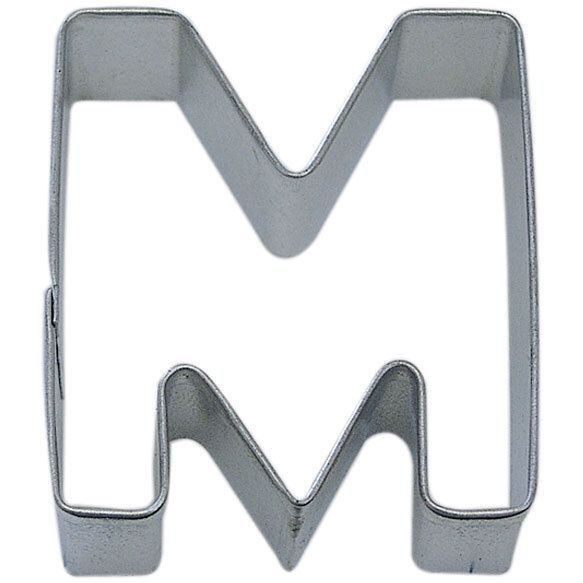 Letter M cookie cutter, alphabet cookie cutter, monogram baking tool, custom baking accessory