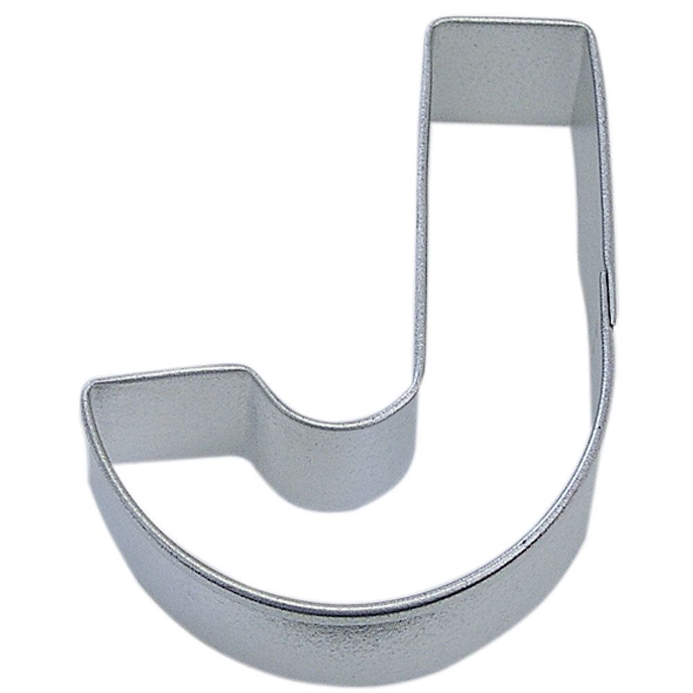 Letter J cookie cutter, alphabet cookie cutter, monogram baking tool, custom baking accessory