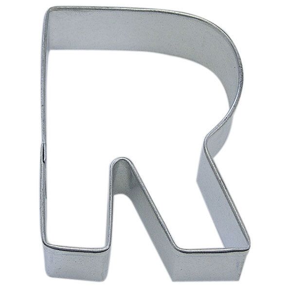 Letter R cookie cutter, alphabet cookie cutter, monogram baking tool, custom baking accessory