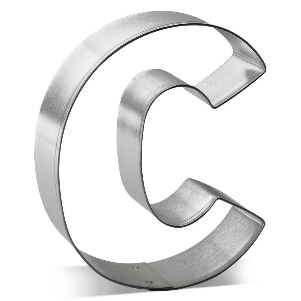Letter C cookie cutter, alphabet cookie cutter, monogram baking tool, custom baking accessory