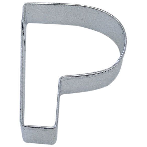 Letter P cookie cutter, alphabet cookie cutter, monogram baking tool, custom baking accessory