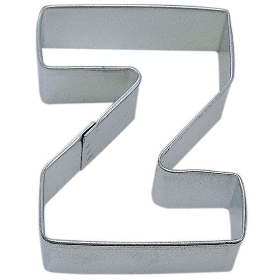 Letter Z cookie cutter, alphabet cookie cutter, monogram baking tool, custom baking accessory