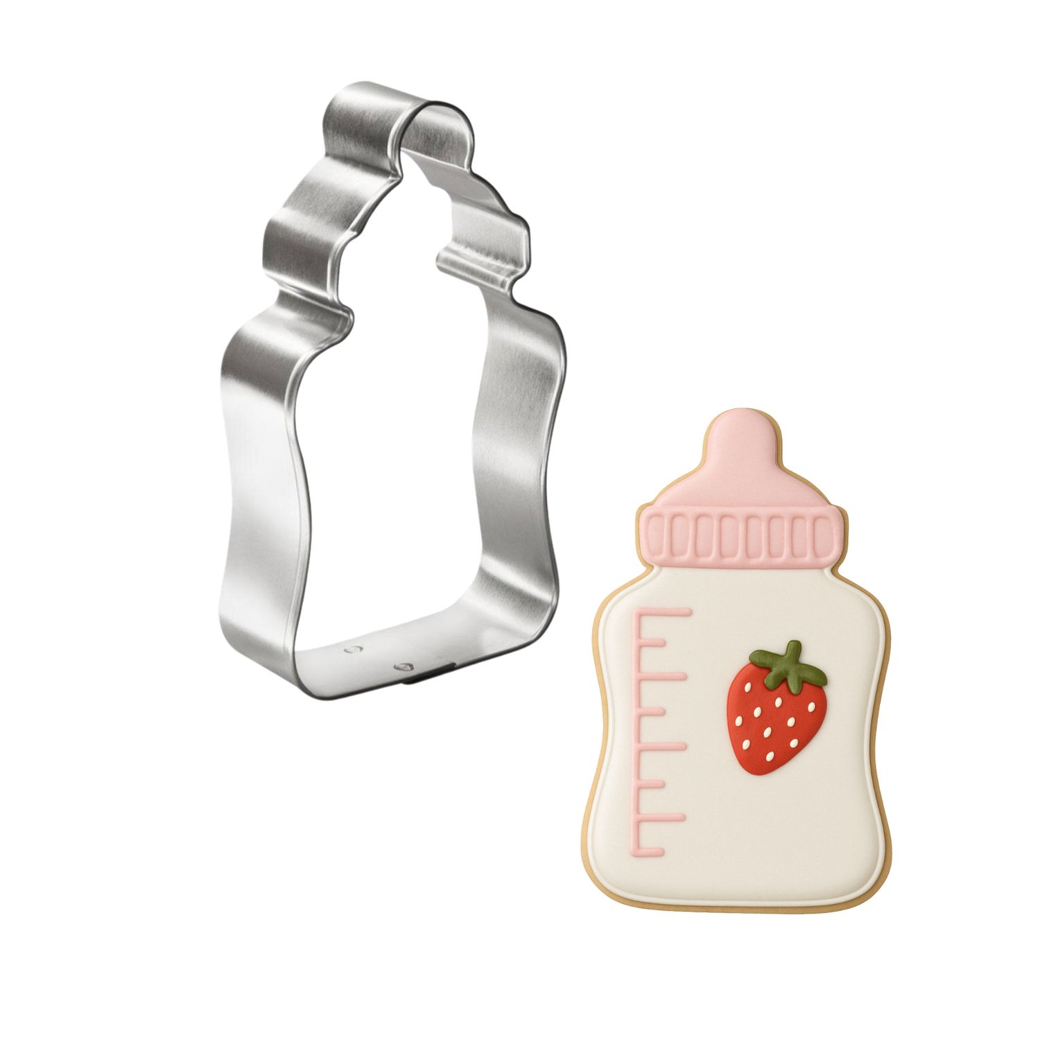 Chunky Baby Bottle Stainless Steel Cookie Cutter 4 in S1373