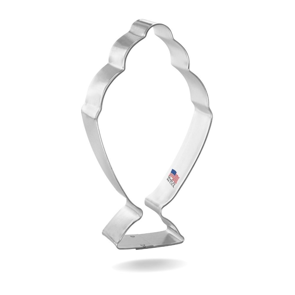 Ice Cream Sundae Stainless Steel Cookie Cutter 5 in S1610