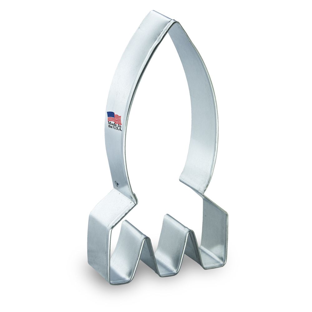 Rocket Ship Stainless Steel Cookie Cutter 4.5 in S1323