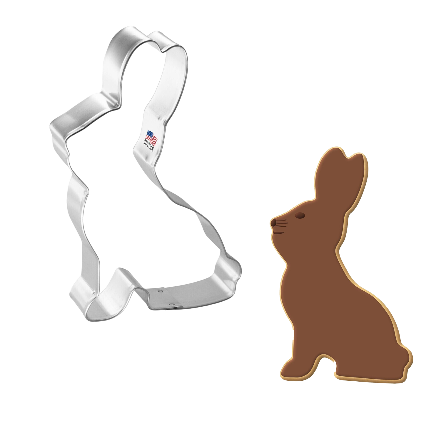 Bunny Rabbit Stainless Steel Cookie Cutter 5.25 in S1204