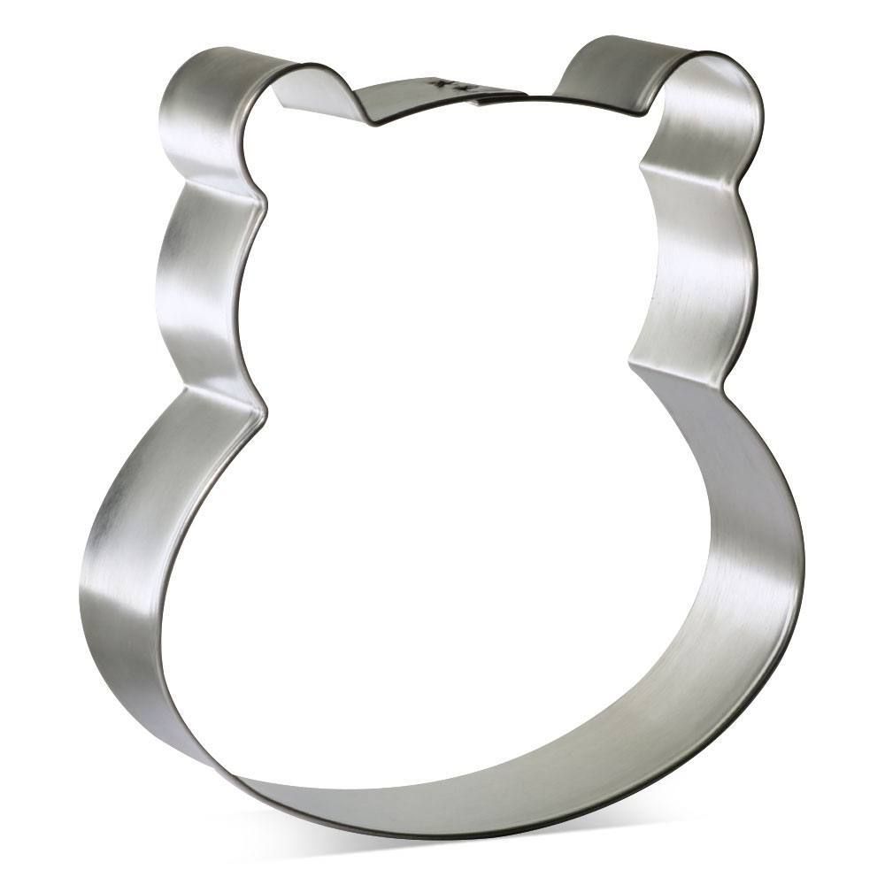 Hippo Face Stainless Steel Cookie Cutter 3.75 in S1580