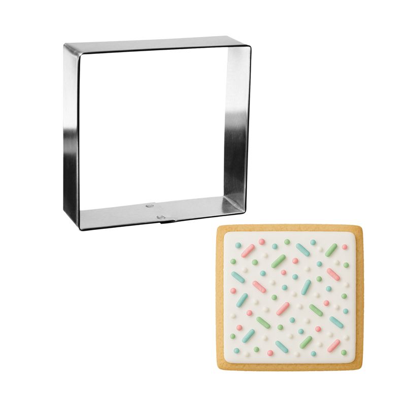 Square Stainless Steel Cookie Cutter 3 in S0709