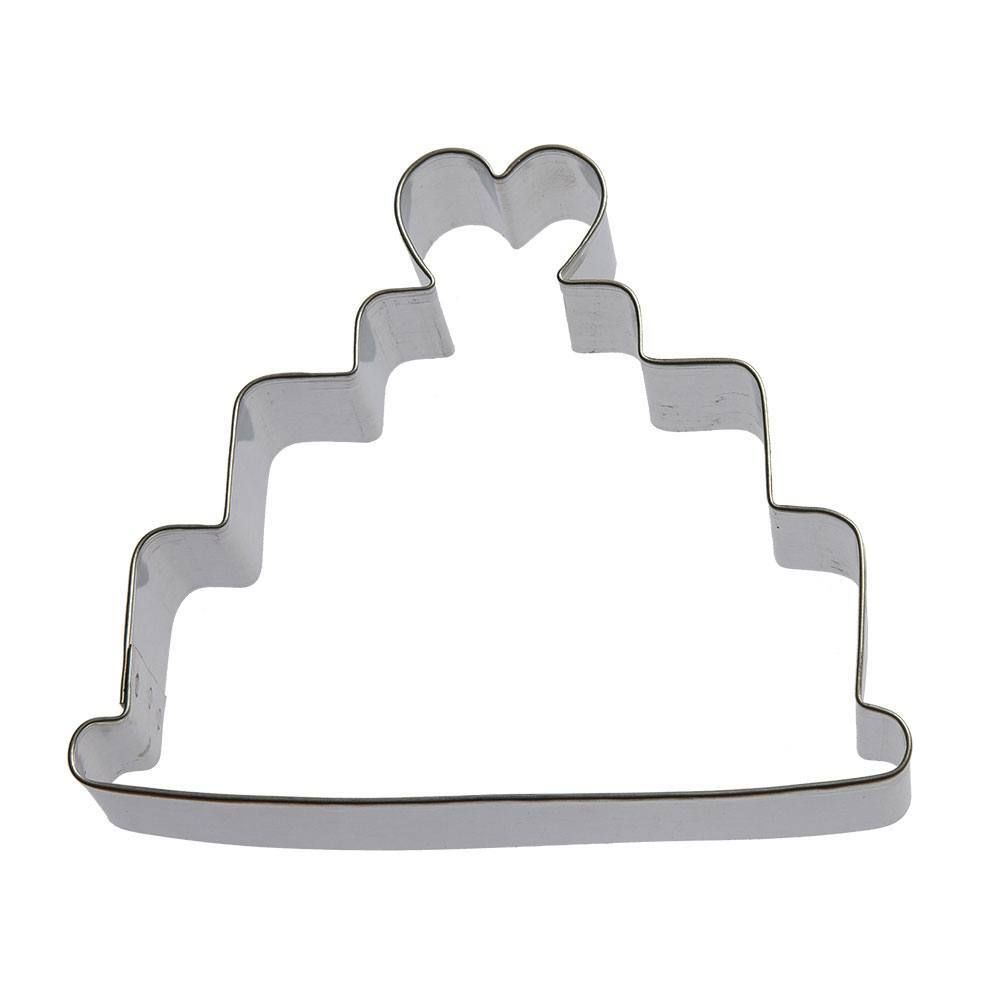 Wedding Cake Stainless Steel Cookie Cutter 4 in S1345