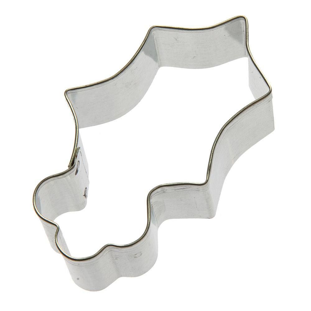 Holly Leaf Stainless Steel Cookie Cutter 3 in S528