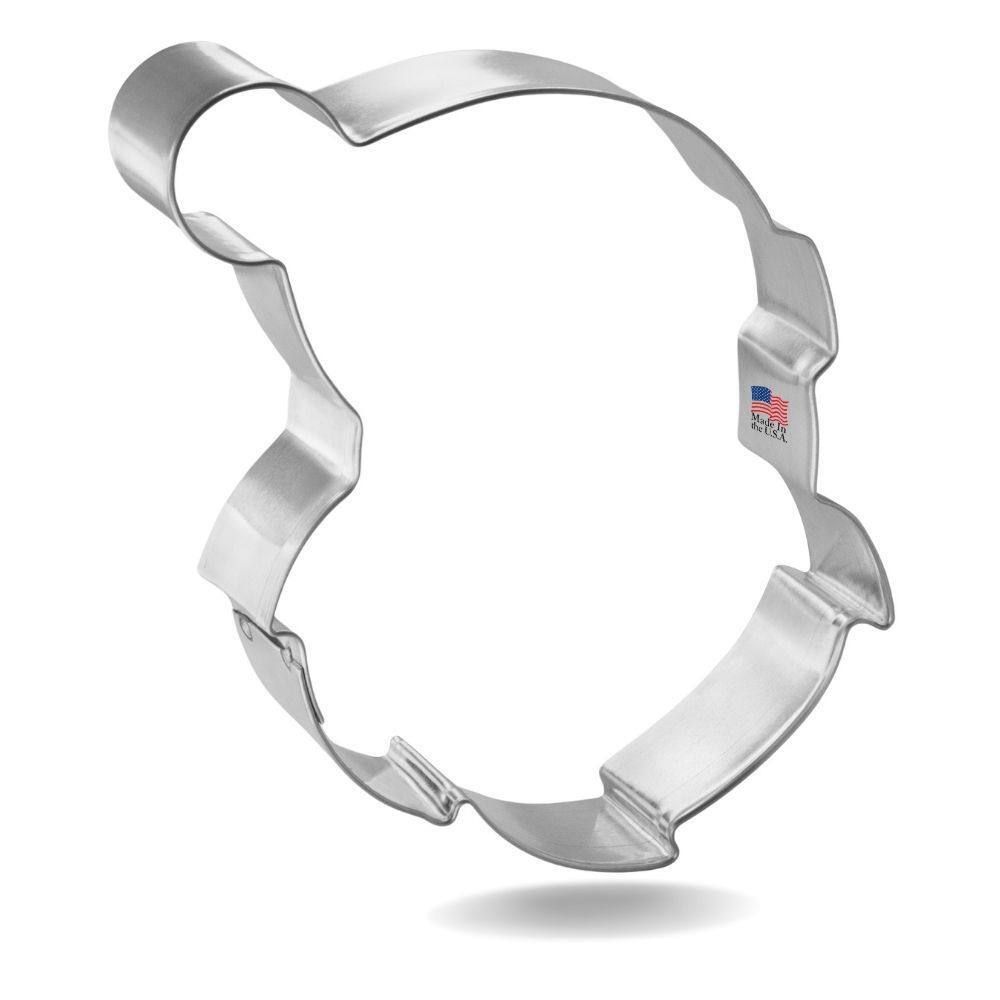 Santa Face Stainless Steel Cookie Cutter 4.25" S1267