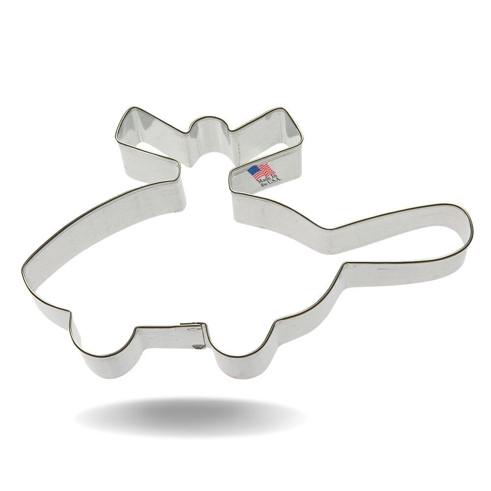 Helicopter Stainless Steel Cookie Cutter 5 in S1117