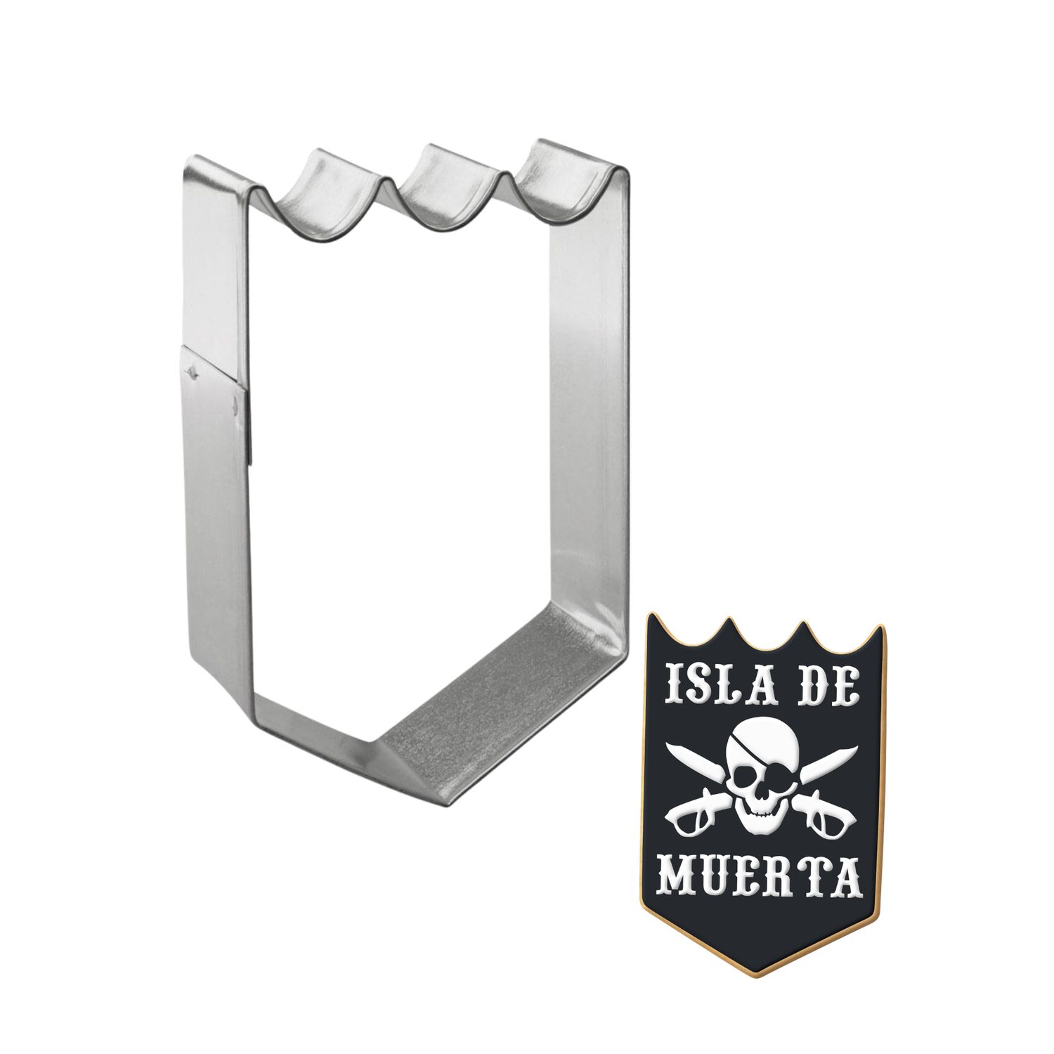 Castle Royal Banner Stainless Steel Cookie Cutter 3.75 in S1540