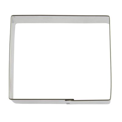 Rectangle Stainless Steel Cookie Cutter 4 in by 3.5 in S705