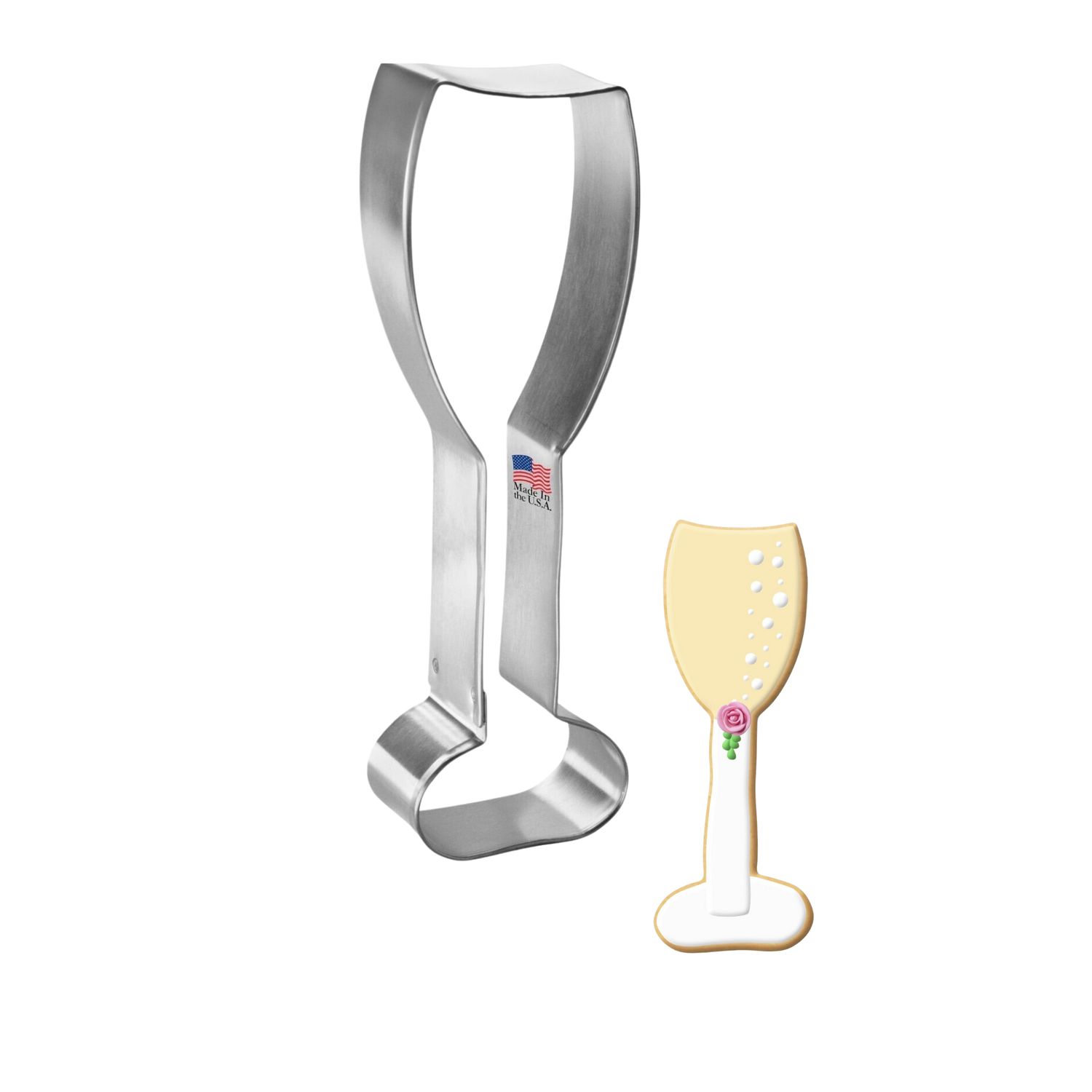 Champagne glass cookie cutter, wedding baking tool