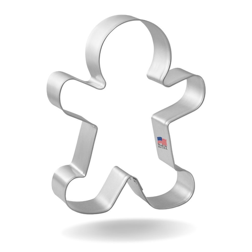 Gingerbread Man Stainless Steel Cookie Cutter 4 in S1375