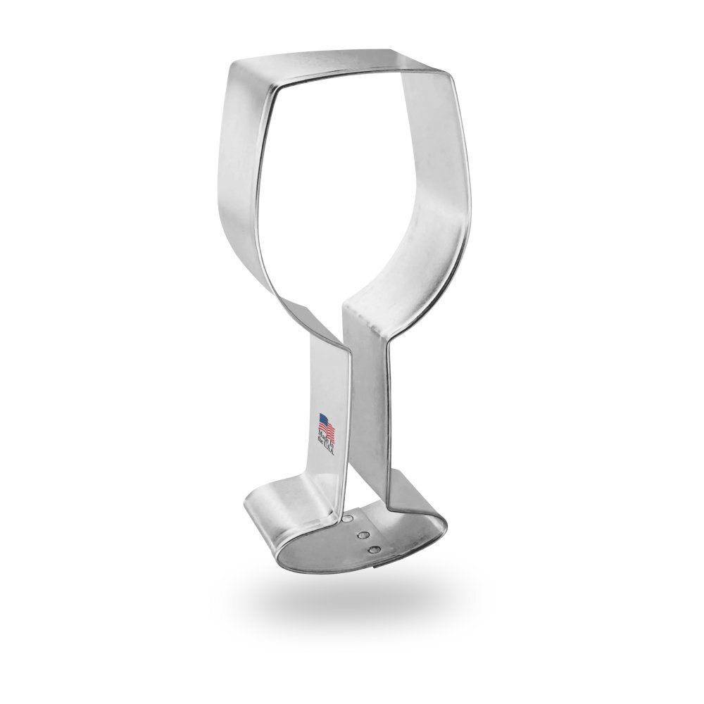 Wineglass Stainless Steel Cookie Cutter 4 in S1300