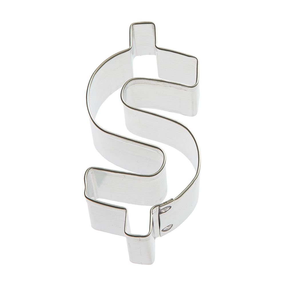 Dollar Sign Stainless Steel Cookie Cutter 3 in S1465