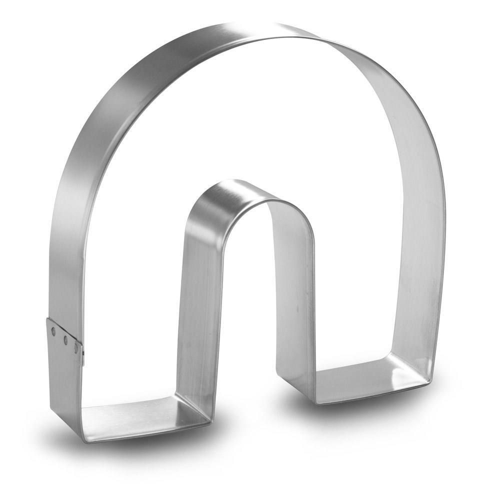 Rainbow Horseshoe Stainless Steel Cookie Cutter 4.5 in S1162