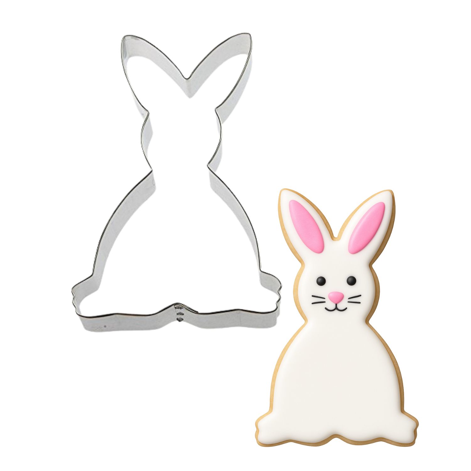 Bunny Rabbit Stainless Steel Cookie Cutter 5.75 in S1436