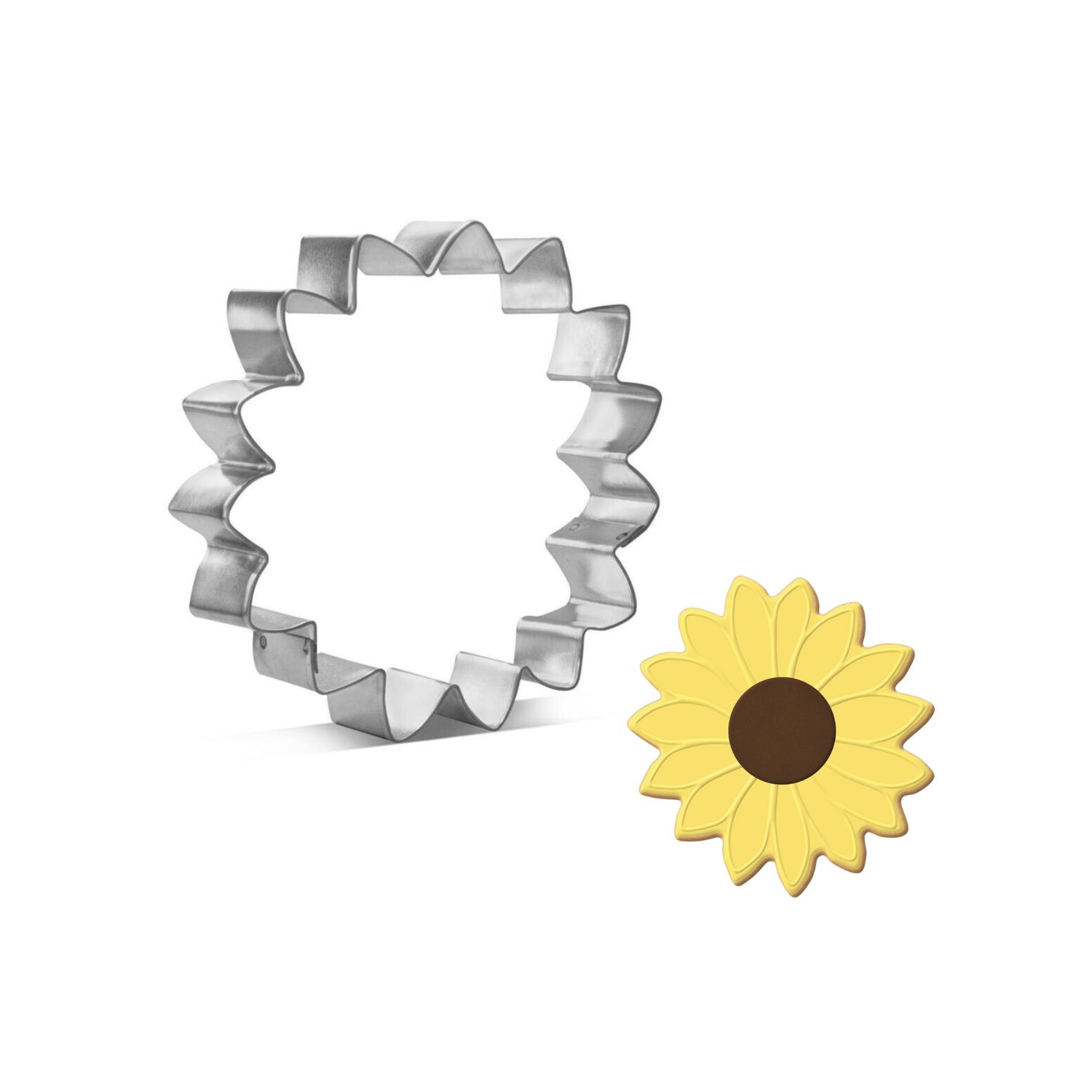 Large Sunflower Stainless Steel Cookie Cutter 4.5 in S1247