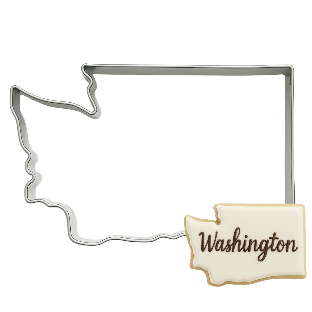 State Of Washington Stainless Steel Cookie Cutter 4 in S1797