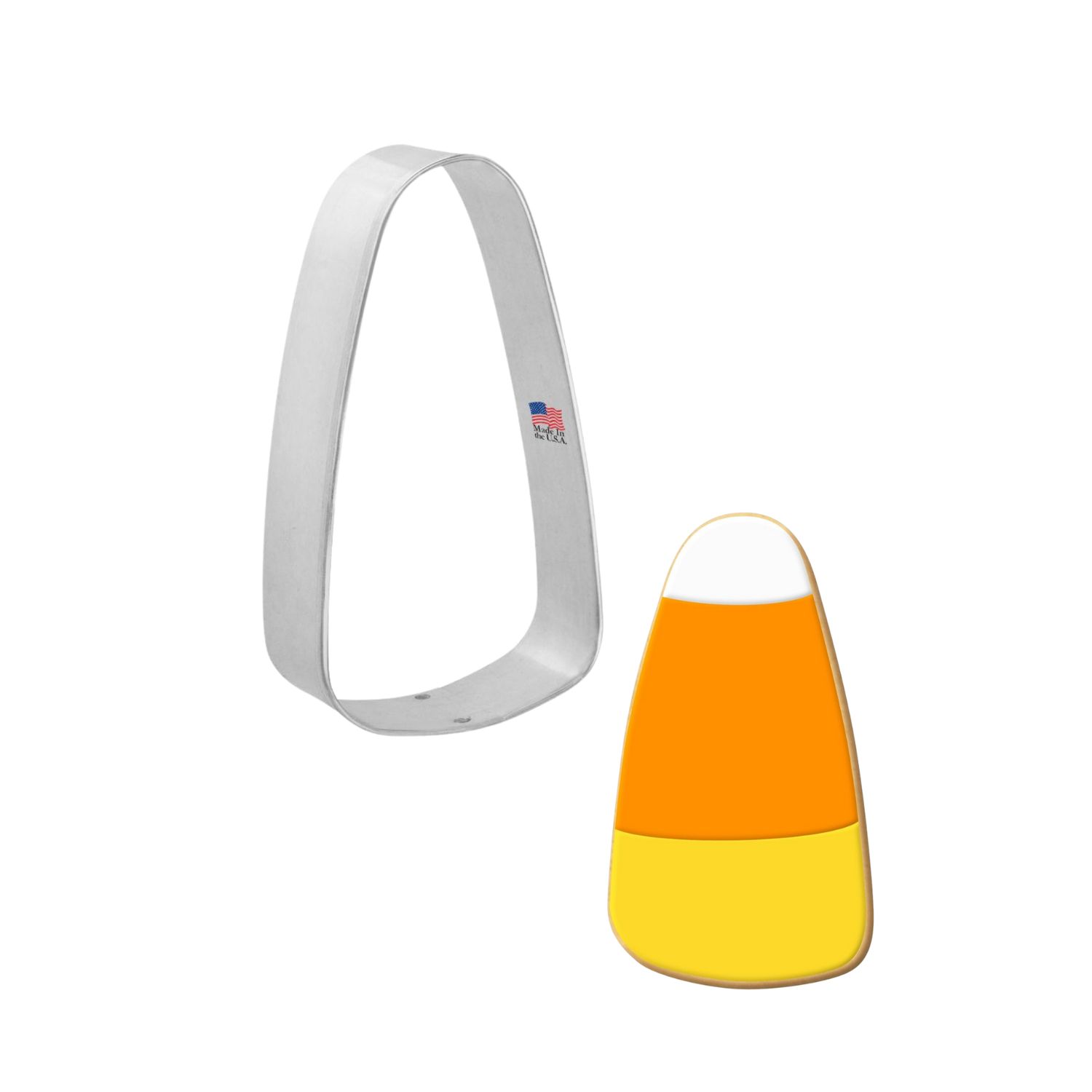 Candy Corn Stainless Steel Cookie Cutter 4 in S1362