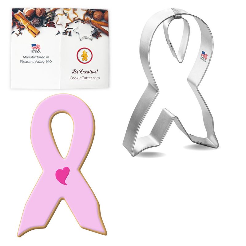 Awareness Ribbon Stainless Steel Cookie Cutter 4 in S1441