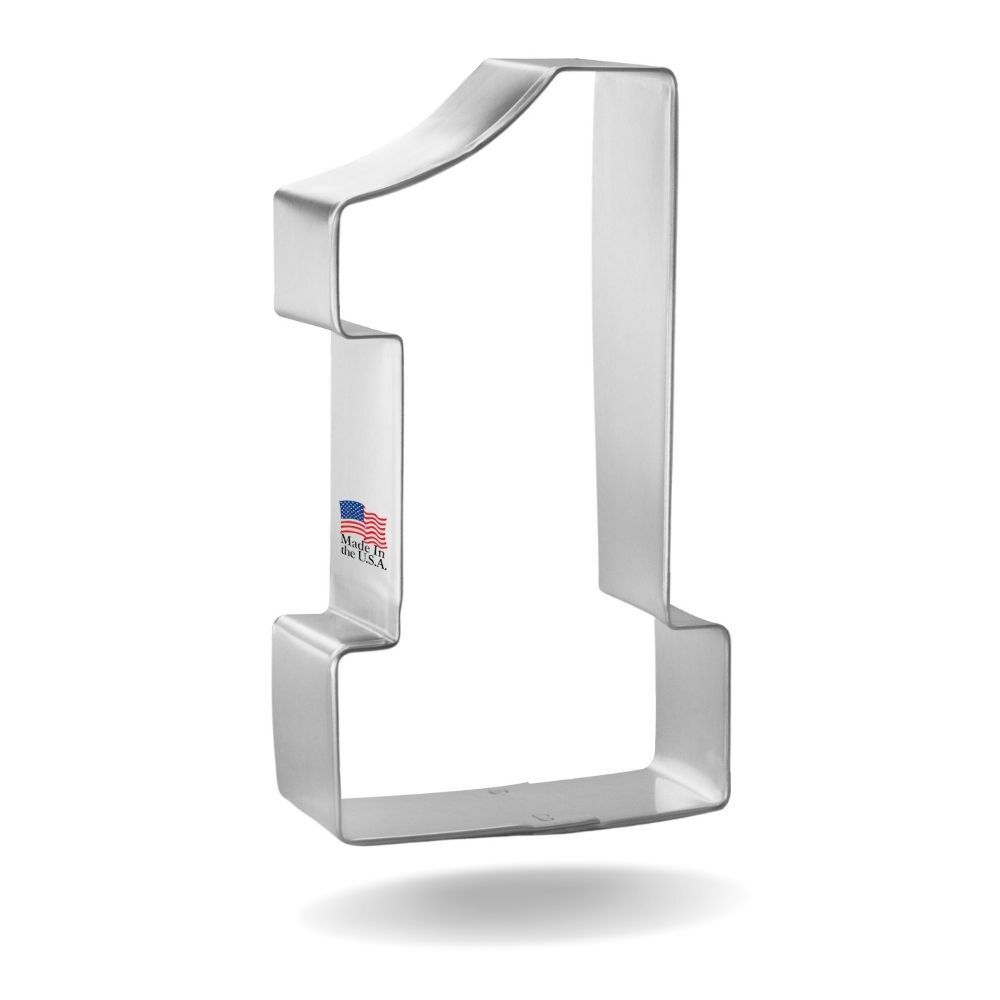 Collegiate Number One Stainless Steel Cookie Cutter 4 in S1901