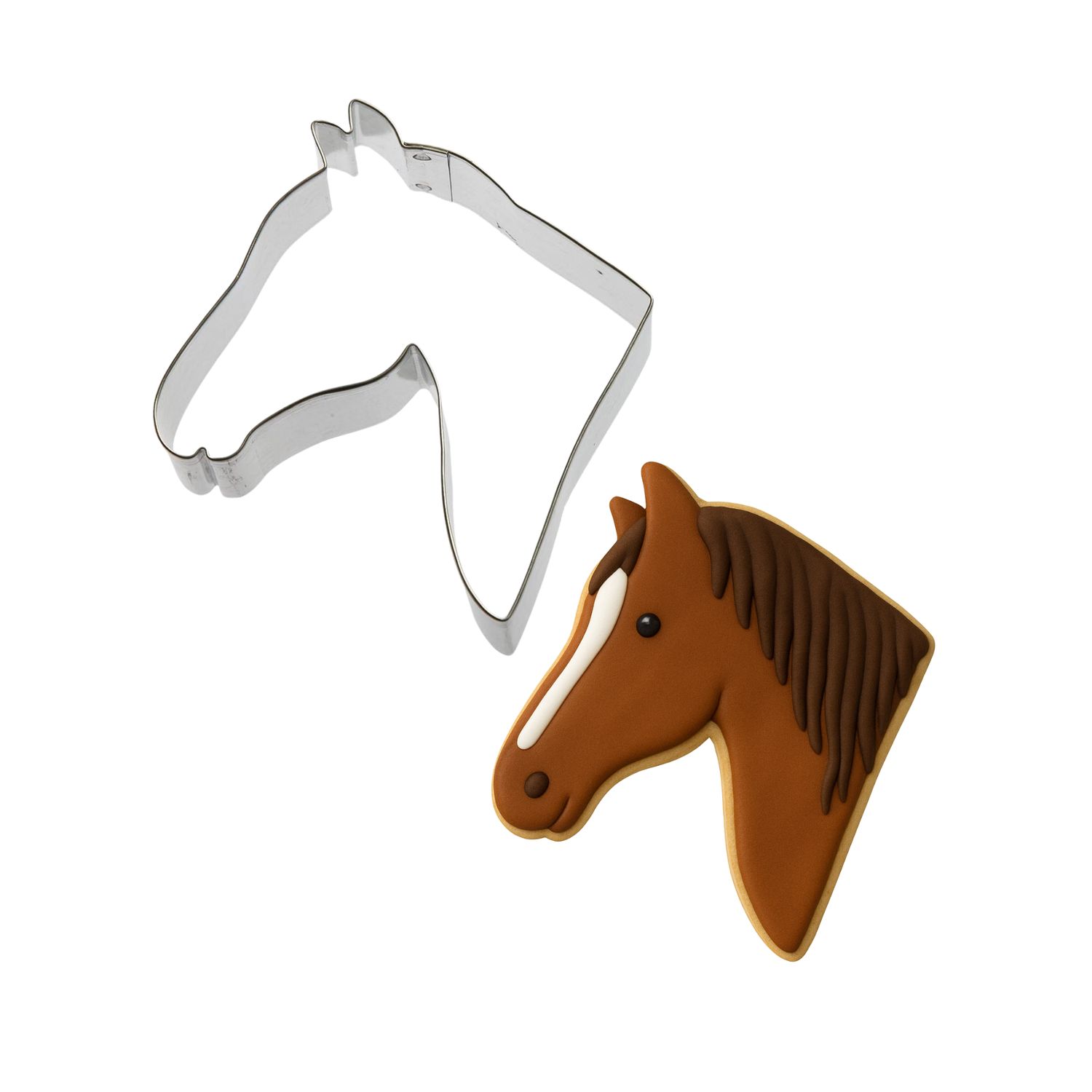 Horse head cookie cutter
