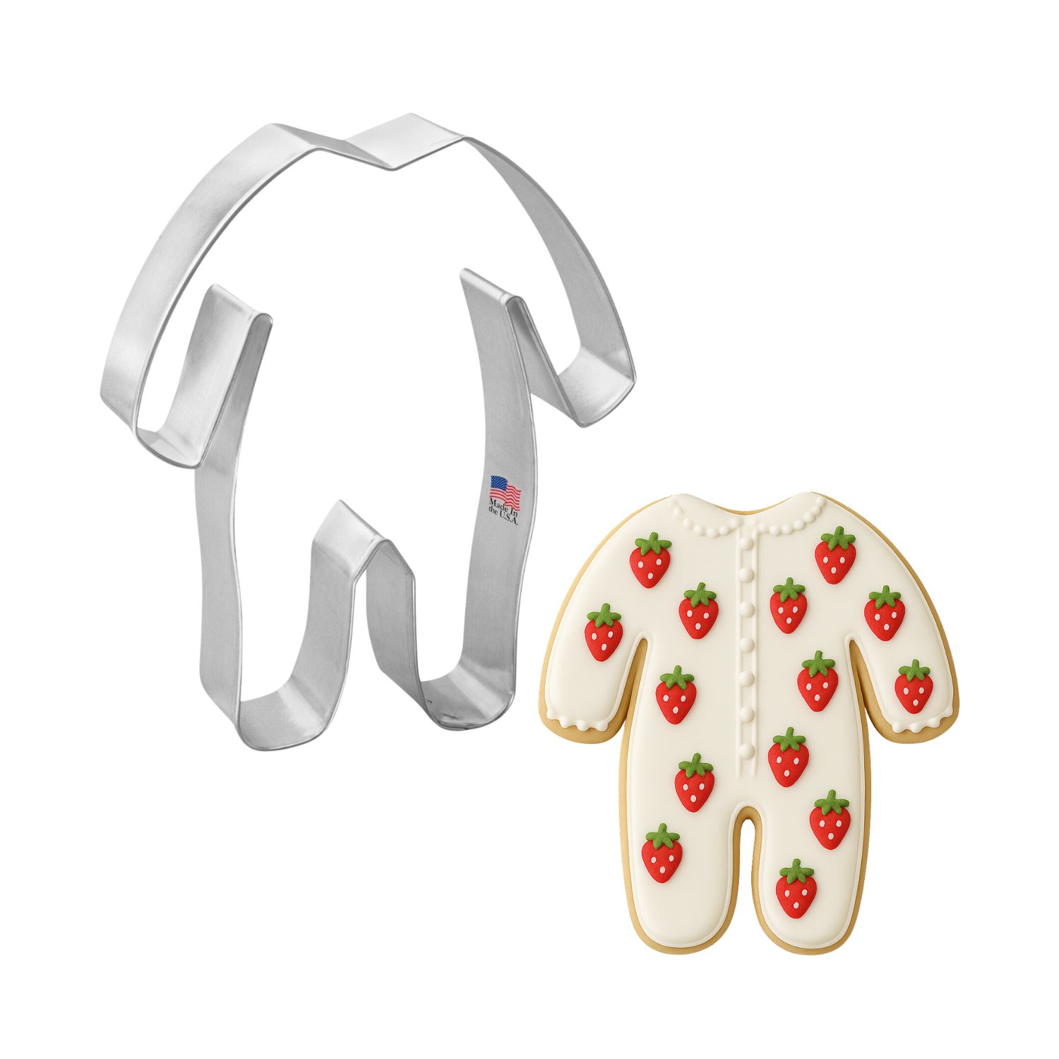 Footie Pajamas Stainless Steel Cookie Cutter 4.5 in S1667