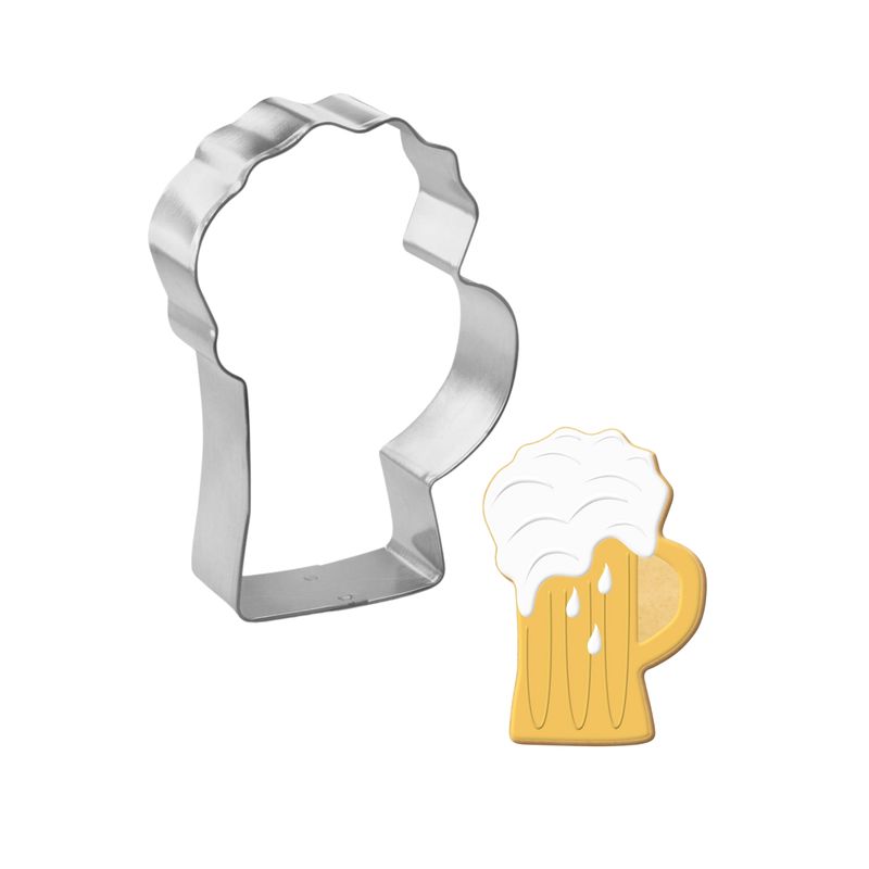 Beer Mug Stainless Steel Cookie Cutter 4 in S1653 Beer Mug Stainless Steel Cookie Cutter 4 in S1653