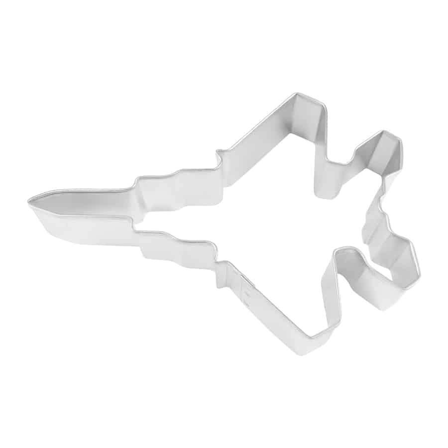 Fighter jet cookie cutter, aviation-themed cookie cutter, military baking tool, jet-shaped dessert …
