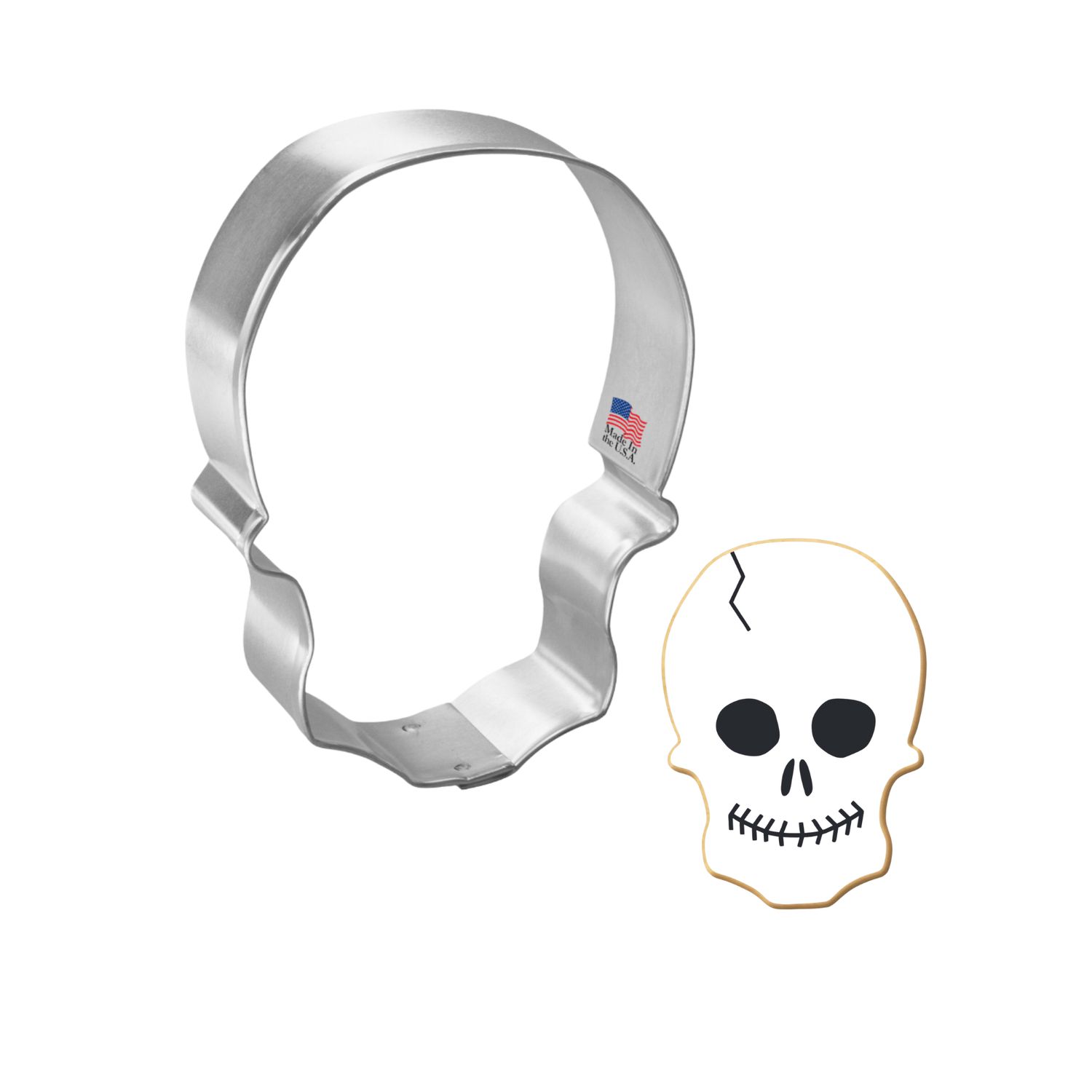 Skull Stainless Steel Cookie Cutter 3.25 in S1734
