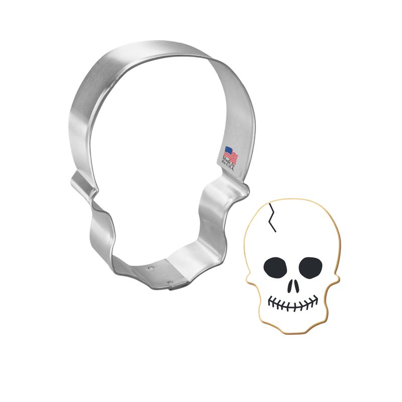Skull Stainless Steel Cookie Cutter 3.25 in S1734 Skull Stainless Steel Cookie Cutter 3.25 in S1734