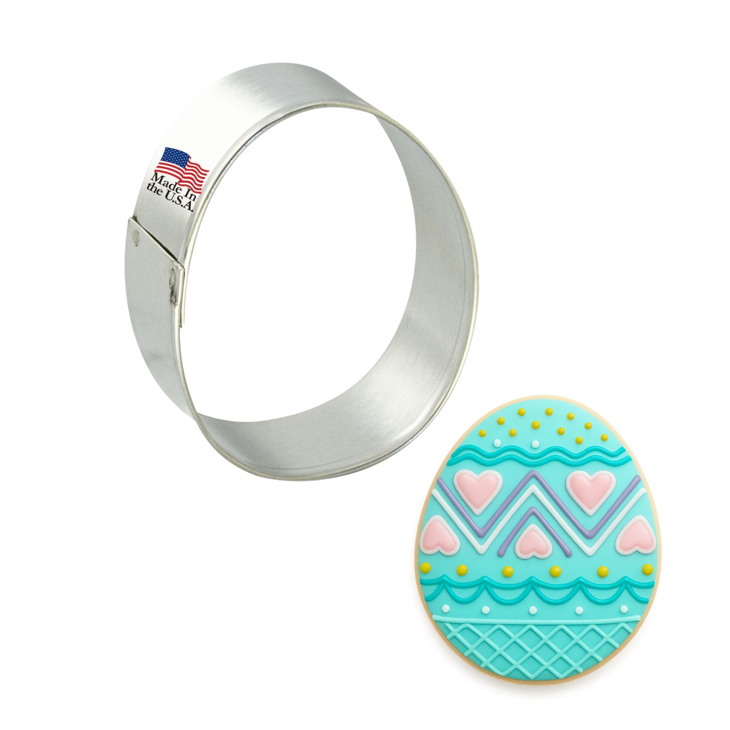 Egg Stainless Steel Cookie Cutter 2.25 in S872