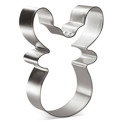 Reindeer Face Stainless Steel Cookie Cutter 3.75 in S1582