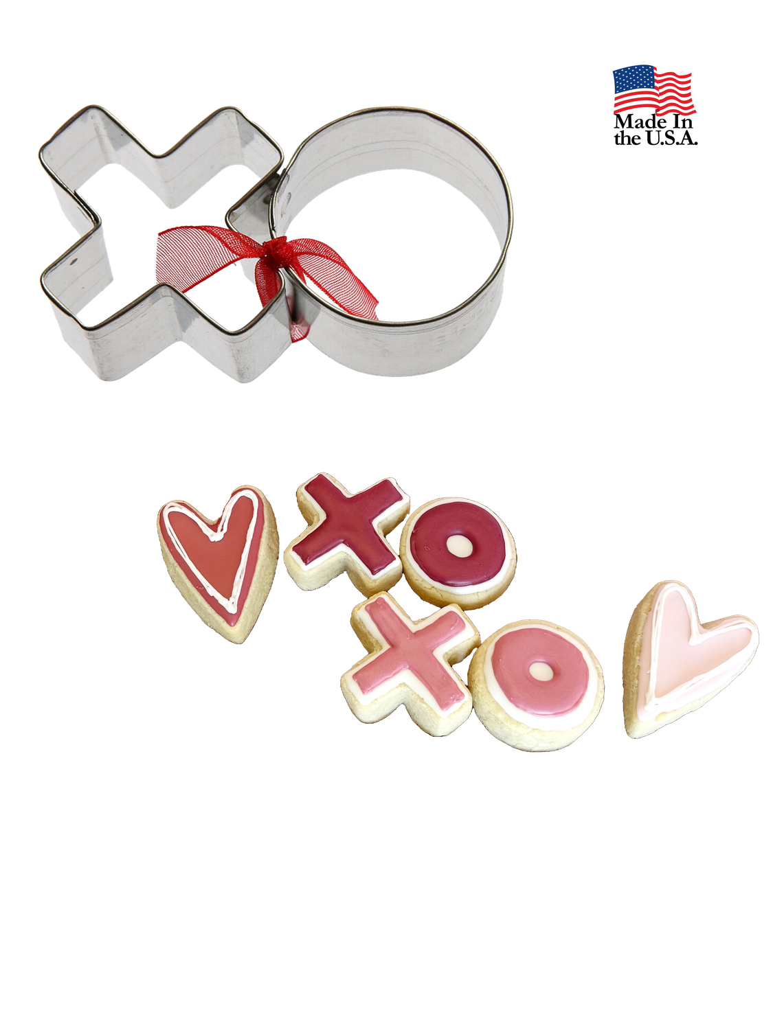 Hugs and Kisses Stainless Steel Cookie Cutter Set S1623