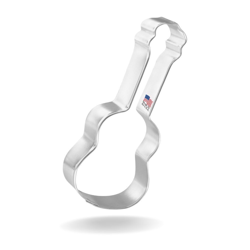 Guitar Ukulele Stainless Steel Cookie Cutter 5.25 in S1646
