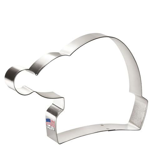Santa Hat Stainless Steel Cookie Cutter 6.25 in S1714