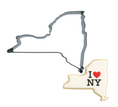 State Of New York Stainless Steel Cookie Cutter 4 in S1792 New York Cookie Cutter