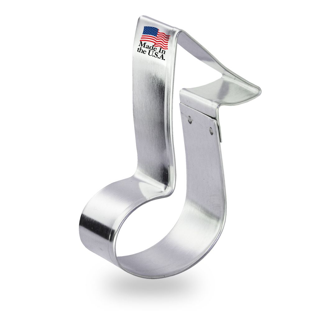 Music Note Stainless Steel Cookie Cutter 3.25 in S622